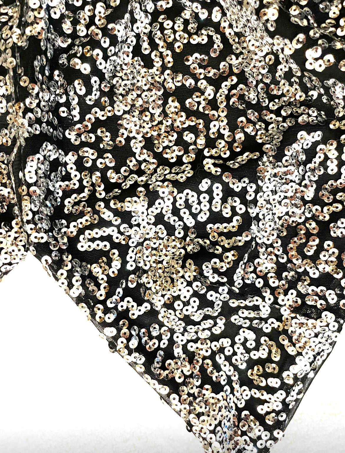 Black sequined halter